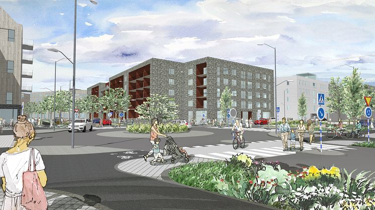 Visionsbild Karlsdalsallén Källa ÅF Infrastrukture