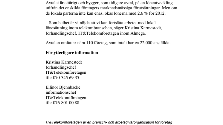 Avtal om lokal lönebildning klart med Akademikerförbunden