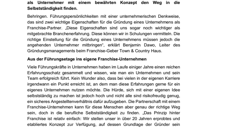 Für wen ist die Gründung als Franchise-Partner das Richtige?