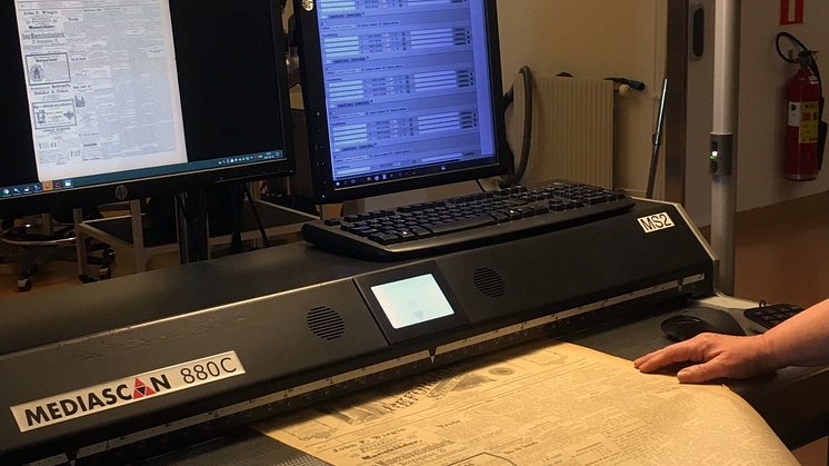 Reformatorn digitaliseras vid Mediekonverteringscentrum (MKC) i Fränsta.
