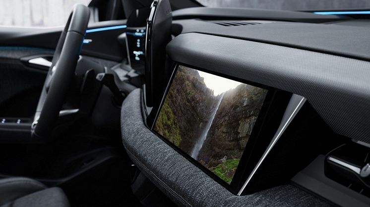 Audi Q6 e-tron (passagerdisplay)