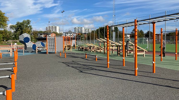 Blidvädergatans aktivitetsyta är utvecklad i samarbete med organisationen Generation Pep.