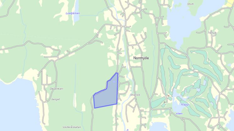 Planbesked för område med småhus i Norrmjöle