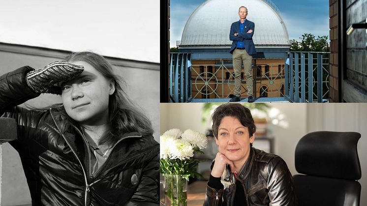 Greta Thunberg, Johan Rockström, Helen Macdonald 