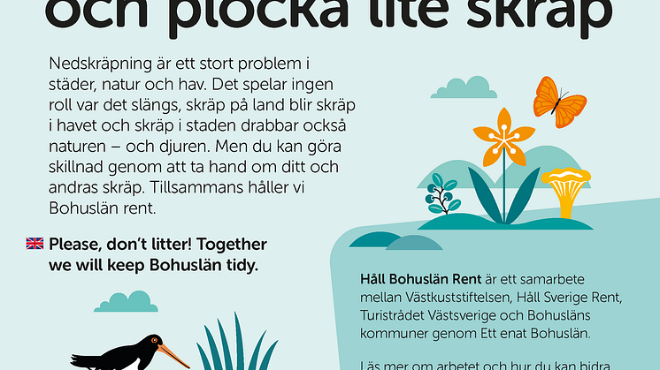 Skylt påsholk Stenungsunds kommun_Håll Bohuslän Rent