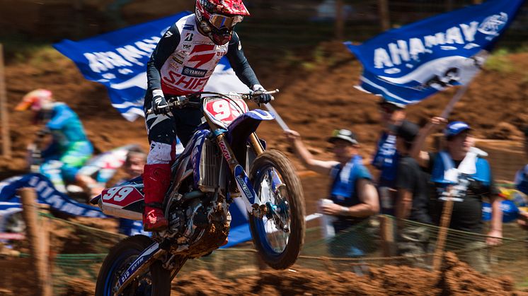 IA1：両ヒートともに6位、総合でも6位となった#99平田優（YZ450FM）