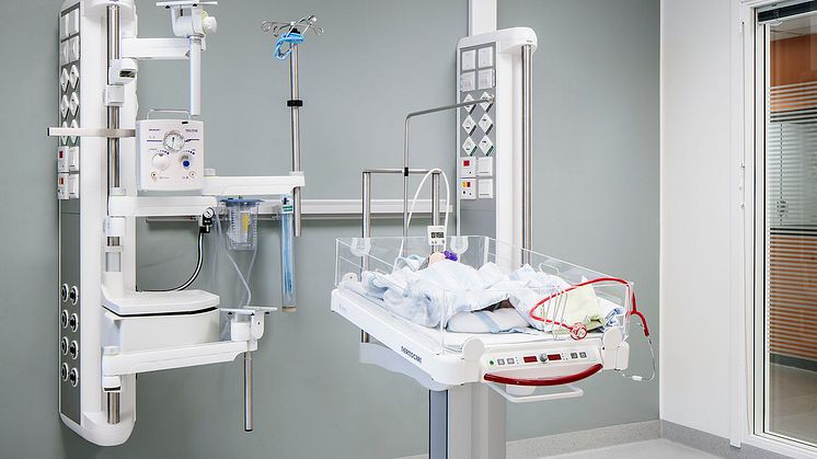 Neonatalavdelningen på Helsingborgs lasarett. Vårdplats 