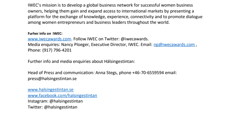 Britt-Marie Stegs, founder of #ethicalmeat and Hälsingestintan receives international entrepreneurial award 