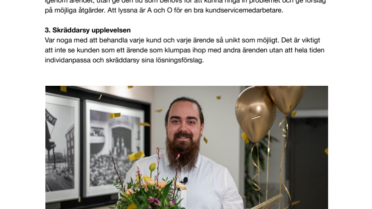 Tre tips från Sveriges bästa kundservicemedarbetare
