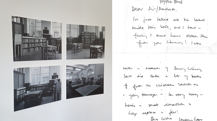 ​Victoria Wood, Bury Library – and her guilty letter!