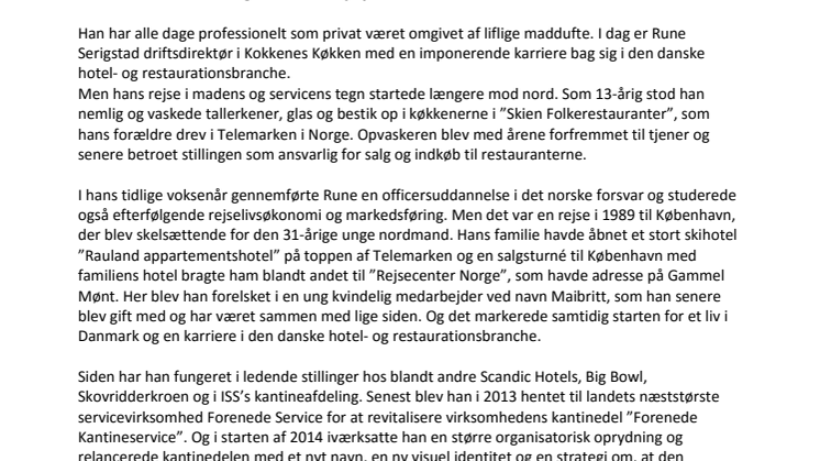 60 år: En nordmand med smag for vækst og sans for udbredelsen af den gode gastronomi