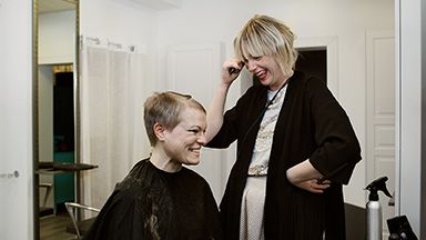 Ida Boström delar sin berättelse på salong KällbergElberg