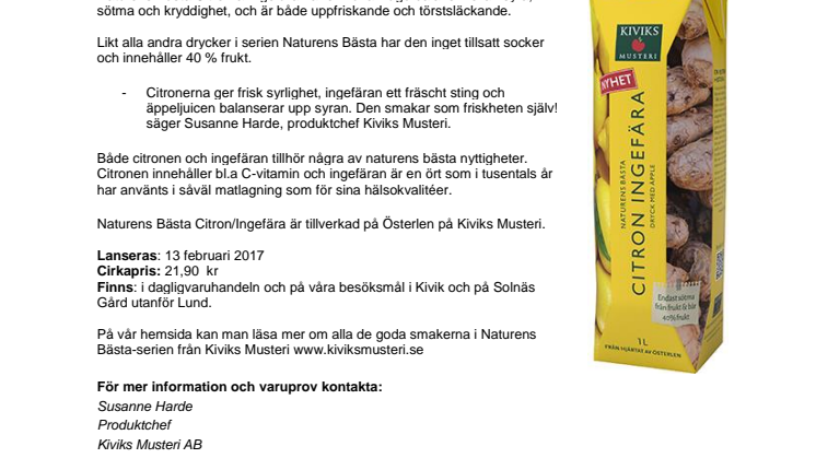 En frisk smak med sting – Citron & Ingefära