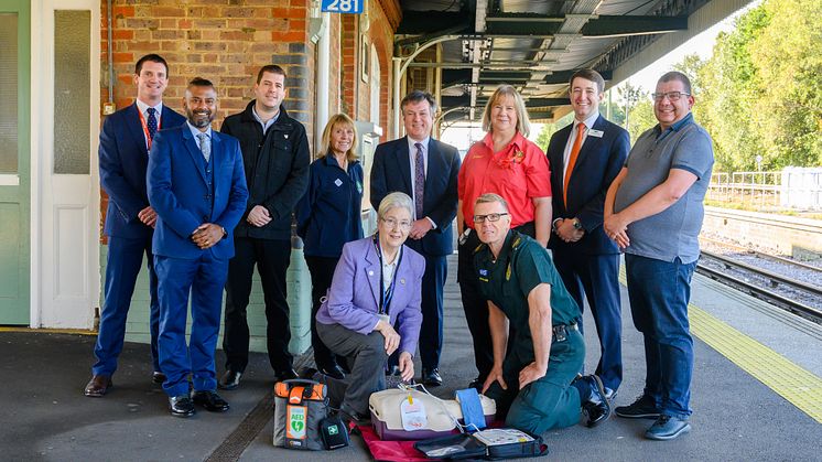 Defibrillators at every station - group shot