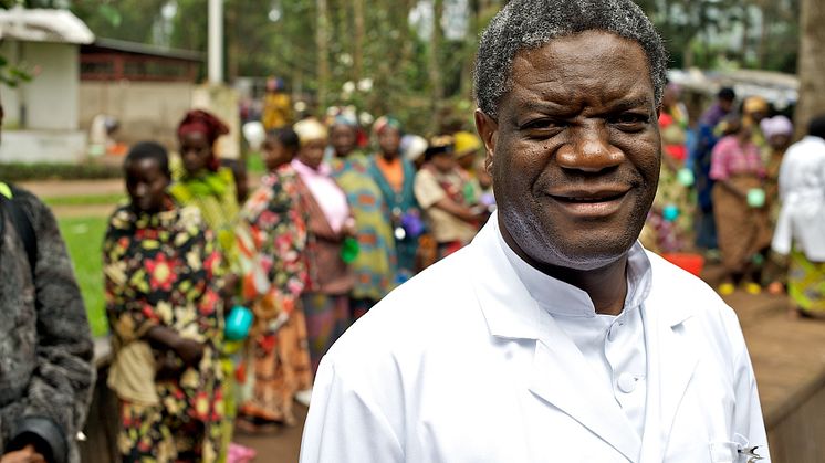 Denis Mukwege, känd som läkaren som vårdar kvinnor som utsatts för sexuellt våld, kommer till Sverige för premiären av filmen "The Man Who Mends Women". Foto: Torleif Svensson