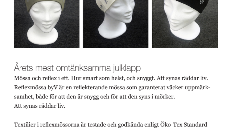 SNYGGA MÖSSOR MED GODKÄNDA REFLEXER