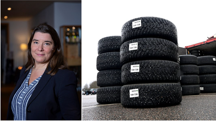 Däckspecialisternas Riksförbund (DRF) ordförande Anna Ljungdell. Foto: Daniel Roos 