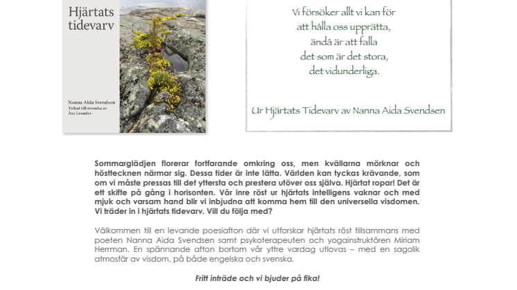 Levande poesi ur hjärtats visdom!