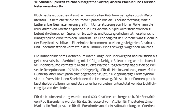Goetheanum-Bühne: Medienmappe "Faust 1 und 2" (PDF)