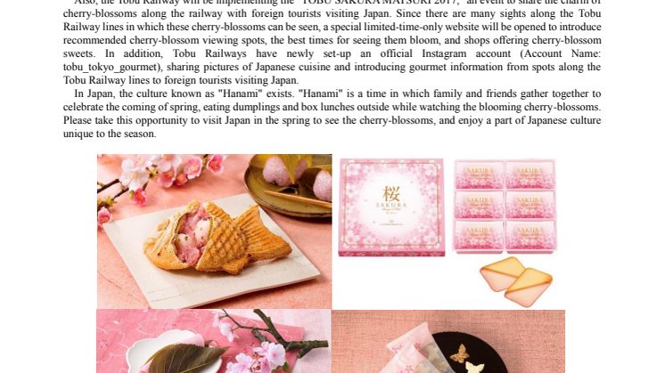 [ENGLISH]Limited time cherry-blossom sweets information to enjoy Tokyo to your heart's content, recommended for the spring cherry-blossom season