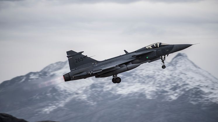 Jas 39 Gripen. Foto: Mats Nyström/Försvarsmakten