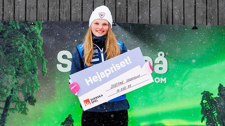 Josefine Söderqvist från Storvreta vann Svenska Spels Hejapriset
