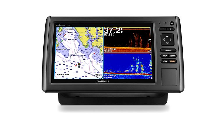 Garmin® presenterar nya echoMAPTM-serien med inbyggt scanning sonar