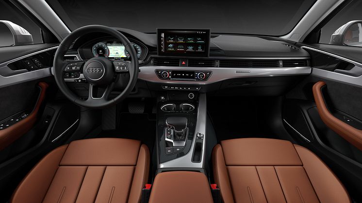 Audi A4 Limousine (terragrå) cockpit