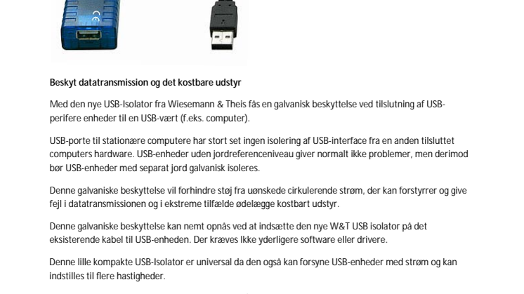 USB-Isolator 1KV