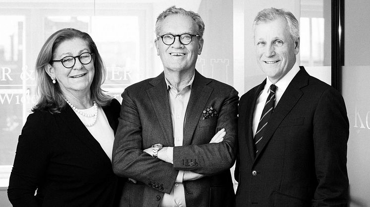 Paulina von Euler, Stefan Widenfelt och Peder Kruse, Founding Partners vid von Euler & Partners