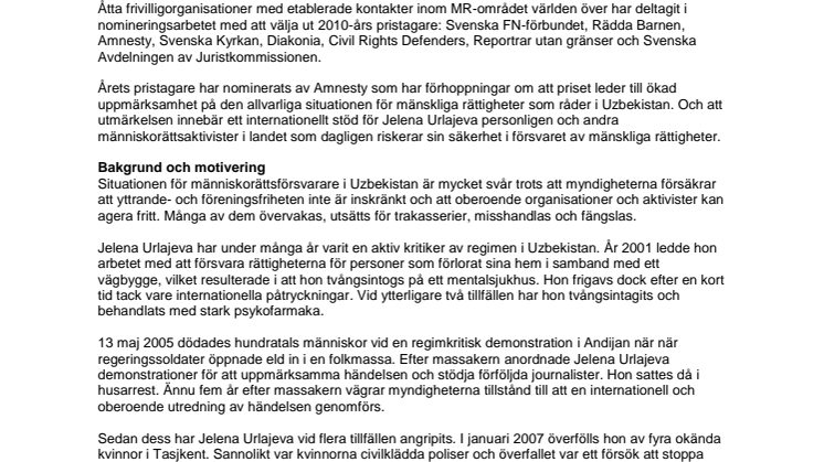 Mer information om Per Anger-priset