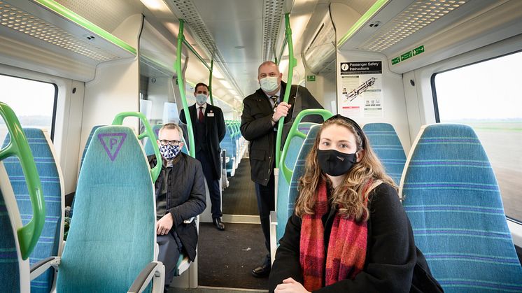 On board an 8-carriage train