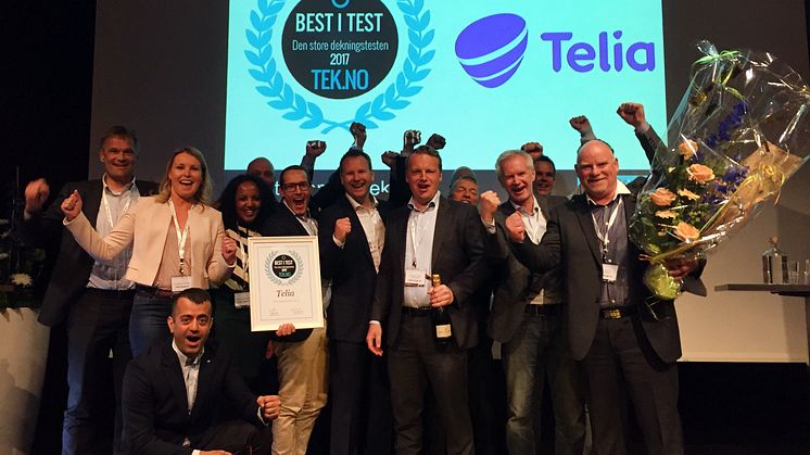 Jubler for andre året på rad: Telia-nettet er best i Norge, også i 2017.