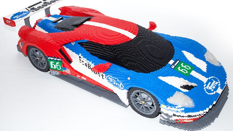 LEGO-utgaven av Ford GT blir vist på Le Mans kommende helg