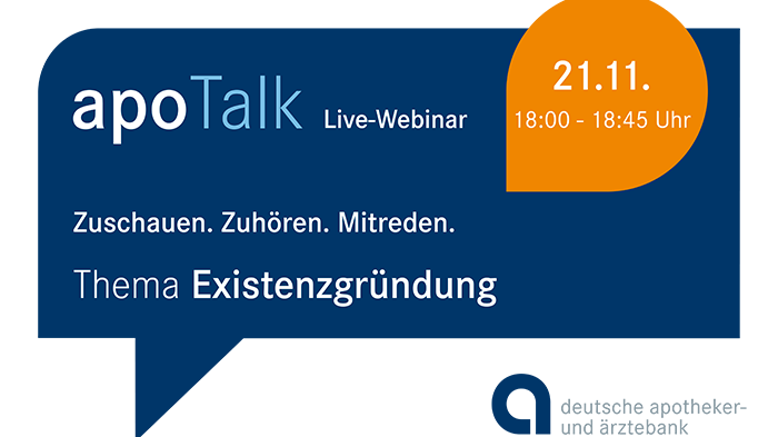 apoBank startet eine Live-Webinar-Serie zum Thema Existenzgründung