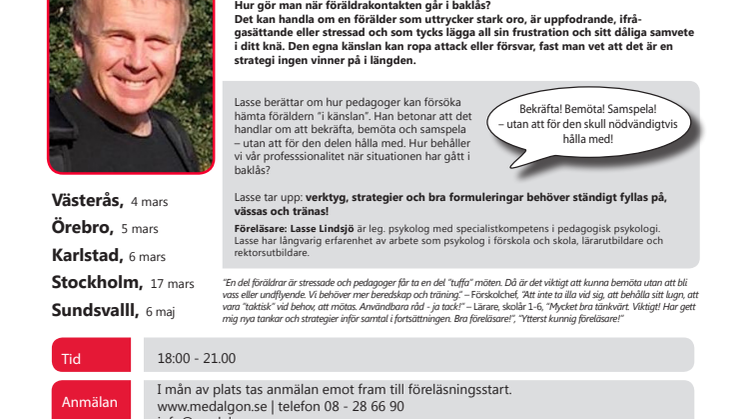 Hur handskas med krävande föräldrar och svåra samtal? med Lasse Lindsjö