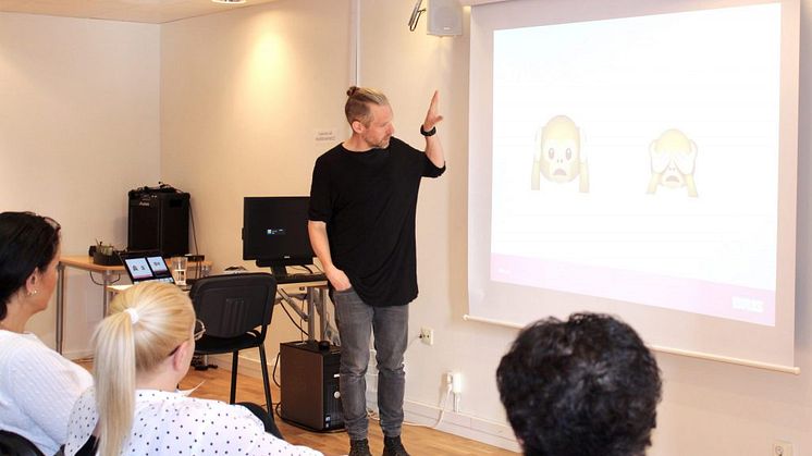 David Sandberg Hjelm från Bris på Skyddsvärnets frukost 17 april