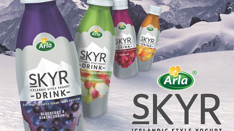 ​Arla extends award winning skyr range - the fat free, reduced sugar and high protein yogurt now available in new drinking format