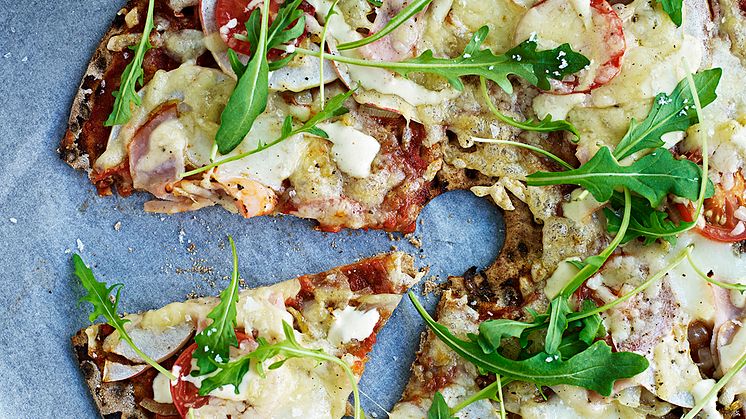 Knäckepizza - Kalkonen