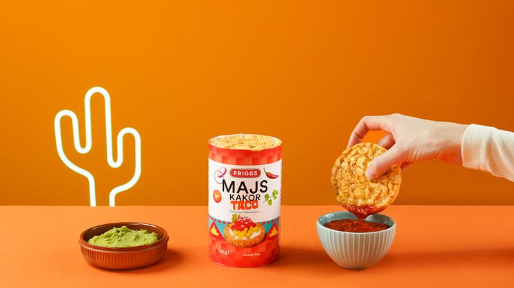 Dippaa Taco maissikakkuja salsan ja guacamolen kanssa 