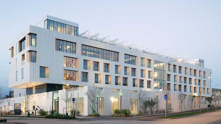 LINK arkitektur har ritat Skandionkliniken i Uppsala. Fotograf: Mathias Nero. 