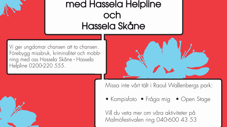 Vykort om Hassela på Malmöfestivalen