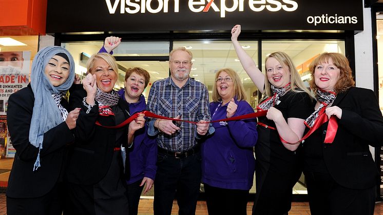 Local Stroke Survivor Officially Opens Vision Express Store