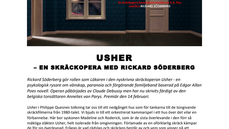 Usher – En skräckopera med Rickard Söderberg