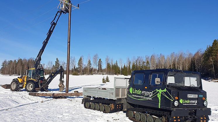 Linde energi installerar WOPAS giftfria stolpar