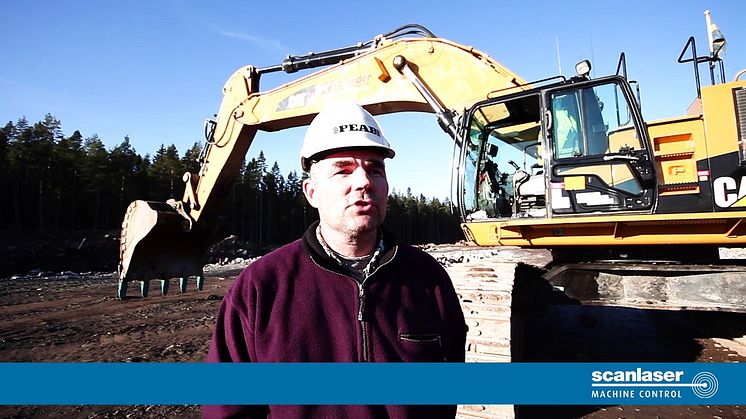 Scanlaser på besök hos Ivar Danielsson, E4 Sundsvall Syd