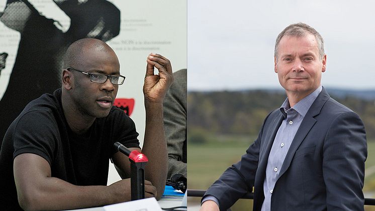 Lilian Thuram och Johan Kuylenstierna. Foto: Conseil de l'Europe och SEI/Thorleif Robertsson.