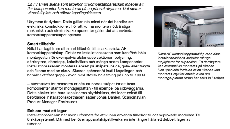 Smart skena sparar på kompaktapparatskåp