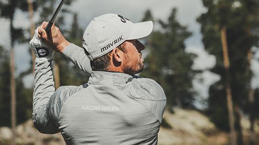 Alexander Björk, golfstjärnan från Jönköping som är proffsspelare på Europatouren och har Sand GC som hemmaklubb.