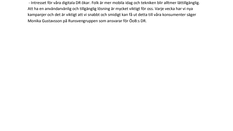 MediaPaper - en viktig funktion för ÖoB att nå ut med sin DR